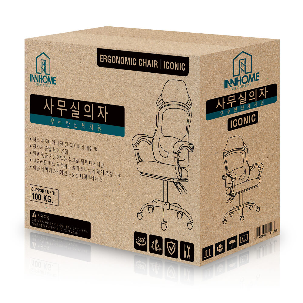 เก้าอี้สำนักงาน InnHome รุ่น ICONIC สีดำ_7